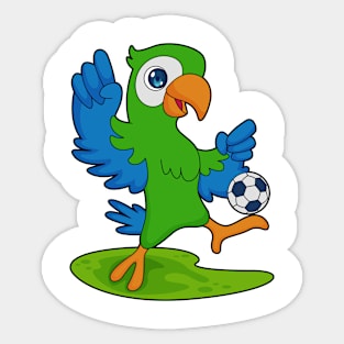 Parrot Soccer player Soccer Sticker